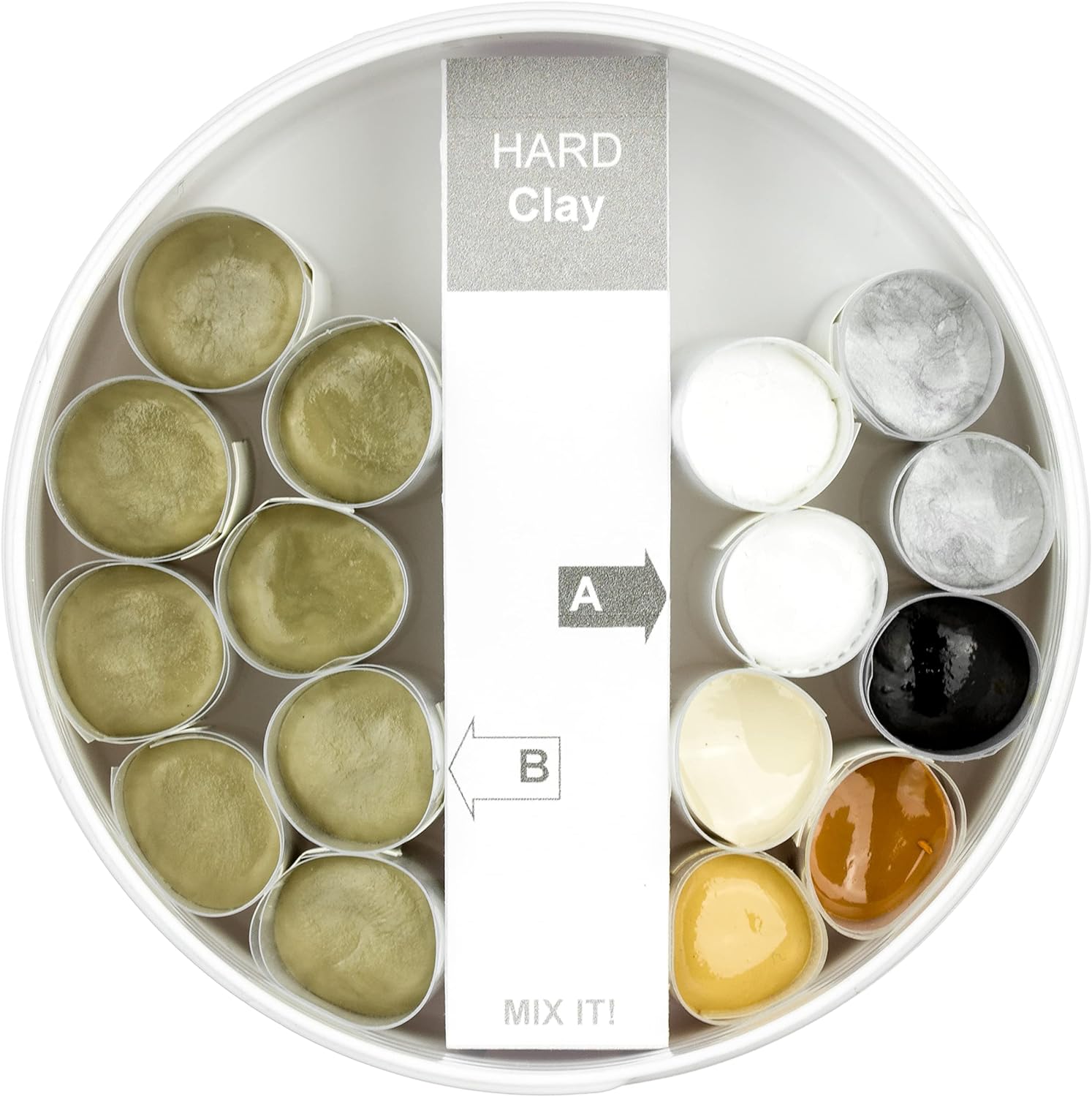 Hard Clay – Strukturelle 2K Epoxidknetmasse, 6 Farben