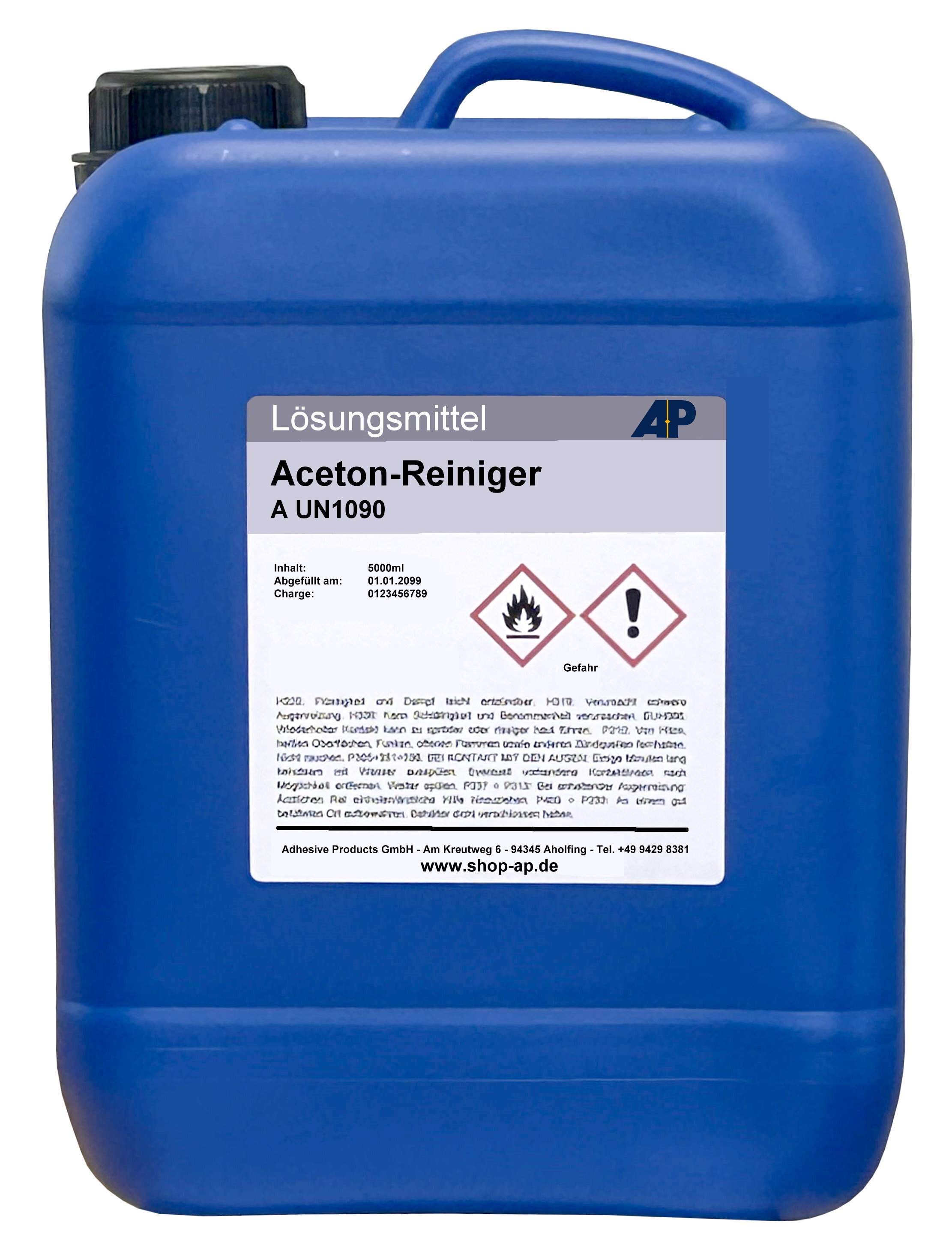 AP Aceton 99,5%, 5 L, solvent, thinner, degreaser & cleaner