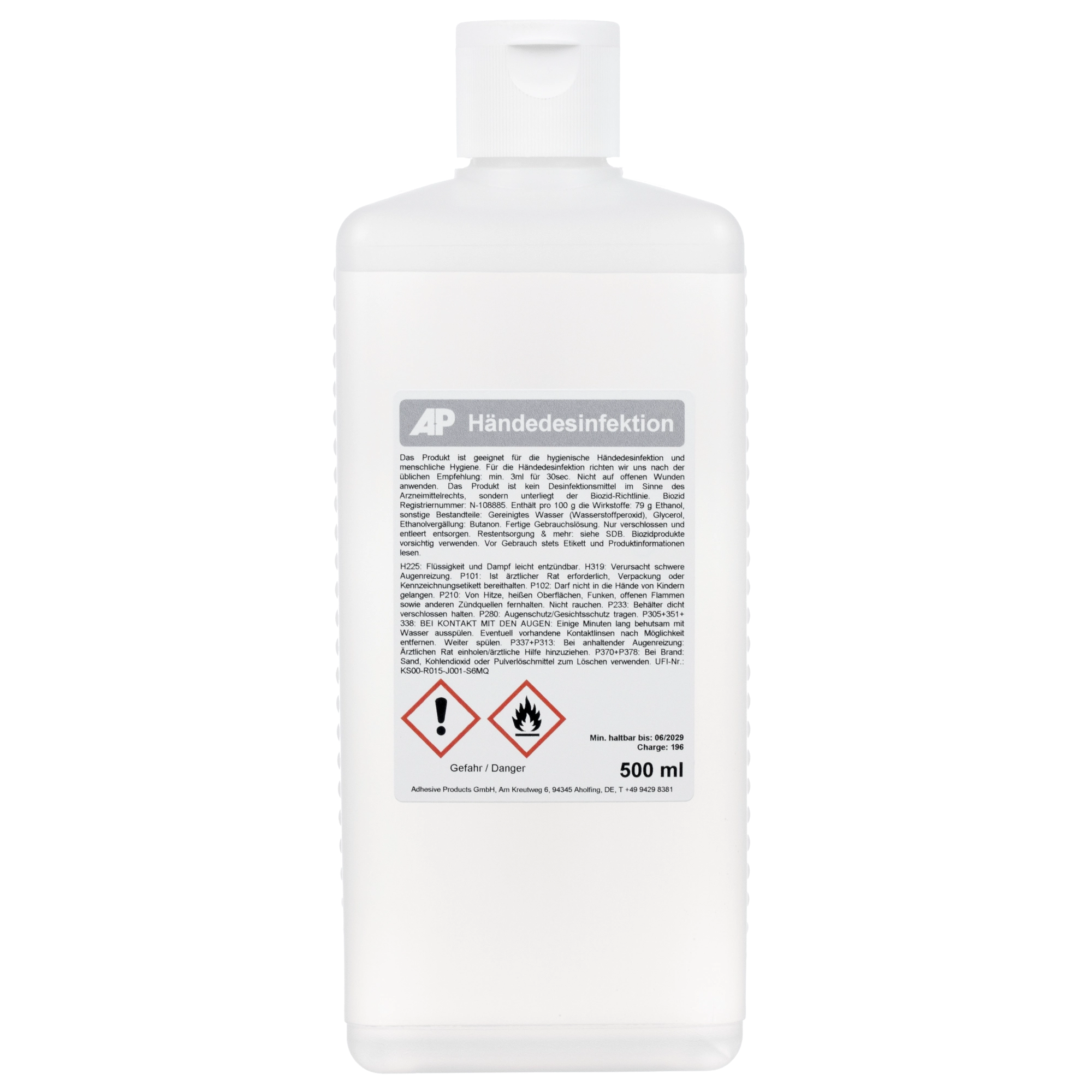 Ag+ Händedesinfektion Euro (500 ml)