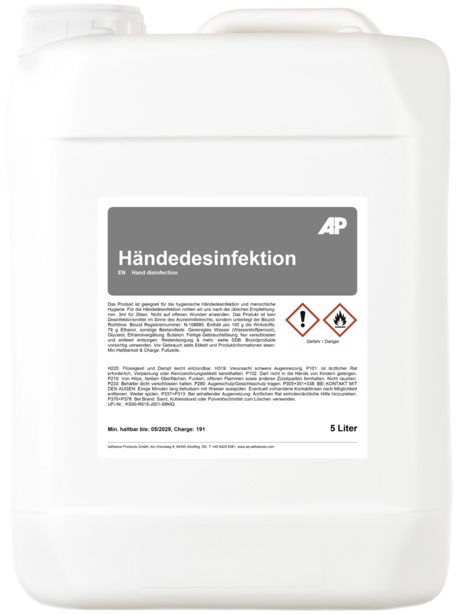 AP Händedesinfektion, 5l