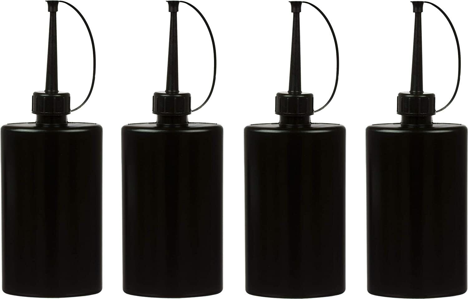 Spray Bottle Set 4 x 250 mL, HDPE - black oval