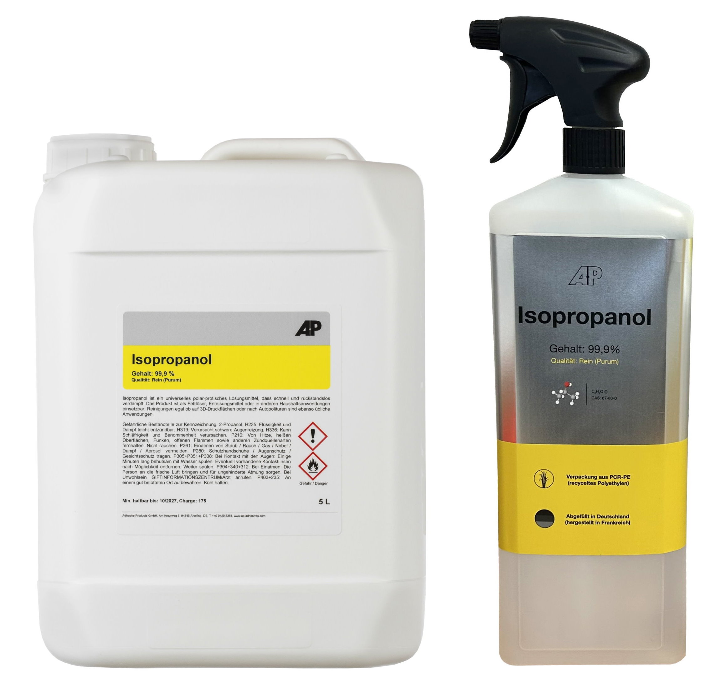 Isopropanol 99.9% - cleaner / degreaser / solvent, 5 L