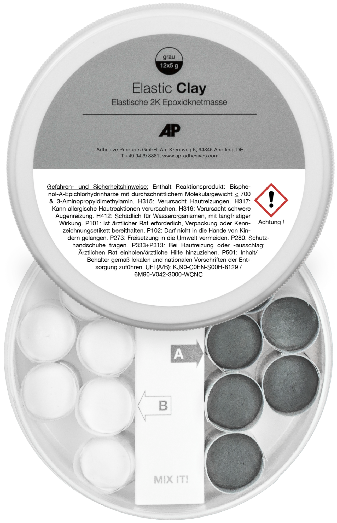 Elastische 2K Epoxidknetmasse Elastic Clay