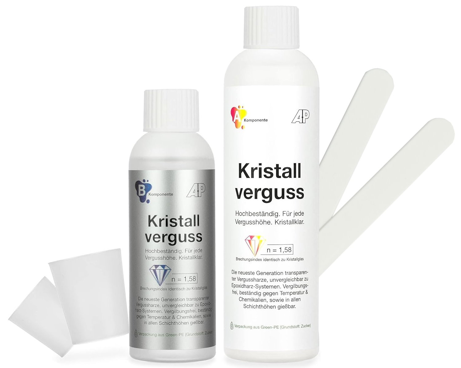 Crystal casting – crystal clear 2K casting resin, (500 g / 415 ml)