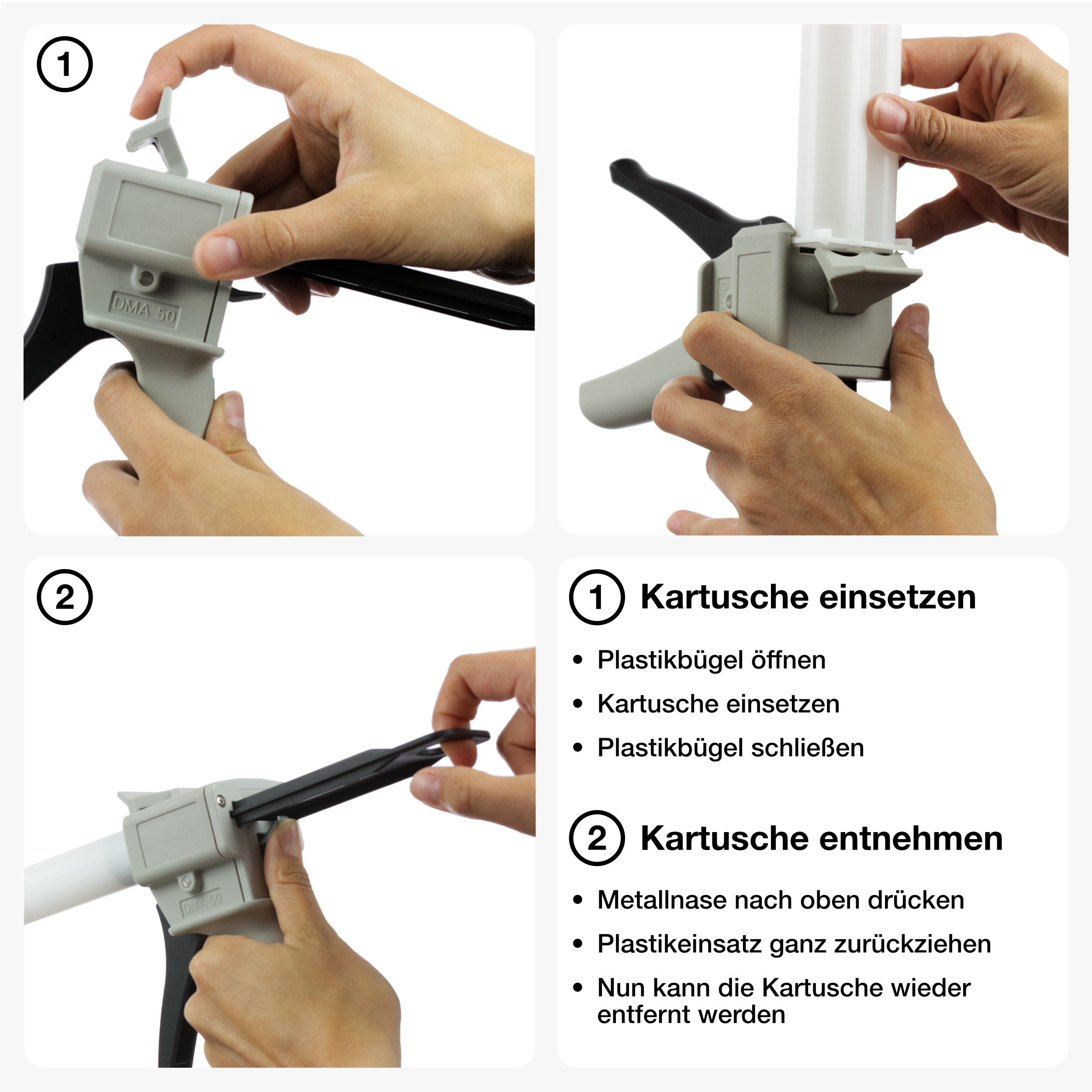 MIXPAC™ Kartuschenpresse DMA 51-00-10 | 50 ml (1:1 & 2:1)